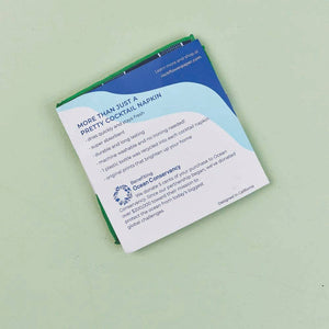 rockflowerpaper - TENNIS Reusable Eco Cocktail Napkins, set of 8