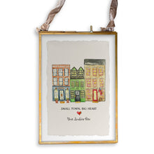 Load image into Gallery viewer, French Graffiti - Small Town Big Heart with Location: Dishtowel / -
