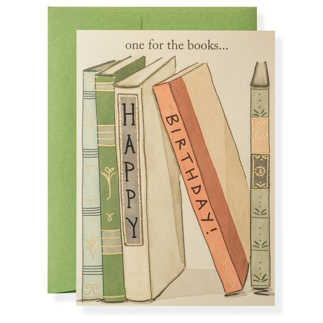 Karen Adams Designs - Books Greeting Card