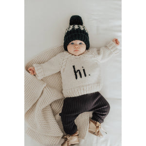 Hi. Crew Neck Sweater Baby & Toddler: 0-6 months