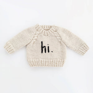 Hi. Crew Neck Sweater Baby & Toddler: 0-6 months