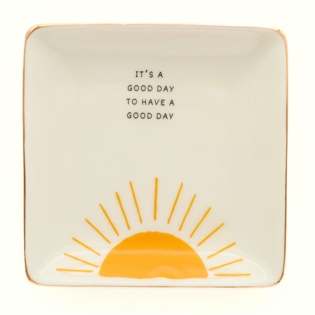 Properly Improper - It's A Good Day - Square Trinket Tray