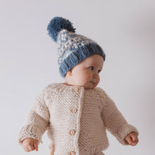 Load image into Gallery viewer, Huggalugs - Fairisle Slate Beanie Hat Baby &amp; Kids: Medium (6-24 months)
