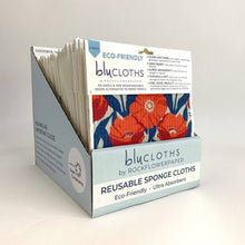 Load image into Gallery viewer, rockflowerpaper - POPPIES PINK blu Cloths, set of 2
