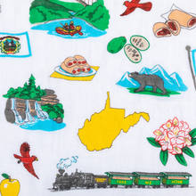 Load image into Gallery viewer, Little Hometown - Baby Burp Cloth &amp; Bib Combo: West Virginia
