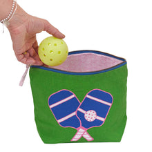 Load image into Gallery viewer, rockflowerpaper - PICKLEBALL GREEN Pouch Large
