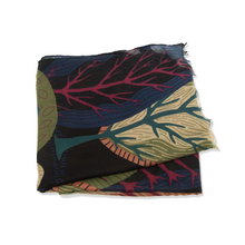 Load image into Gallery viewer, JEWEL TONE MULTI TREES SCARF

