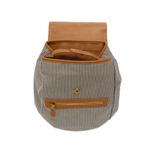 Load image into Gallery viewer, DENIM PINSTRIPE WREN CANVAS BACKPACK
