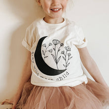 Load image into Gallery viewer, Wildflowers + Cotton - Stay Wild Moon Child | 100% Cotton Baby Bodysuit or Tee: 6m onesie

