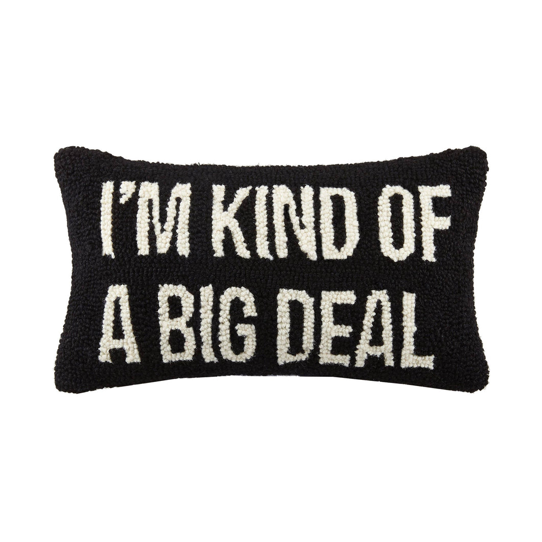 Peking Handicraft - I'm Kind of A Big Deal Hook Pillow, Black