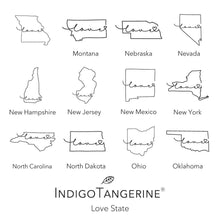 Load image into Gallery viewer, Indigo Tangerine - Love State, Best Things in Life 2 pk - Custom Dish Cloth
