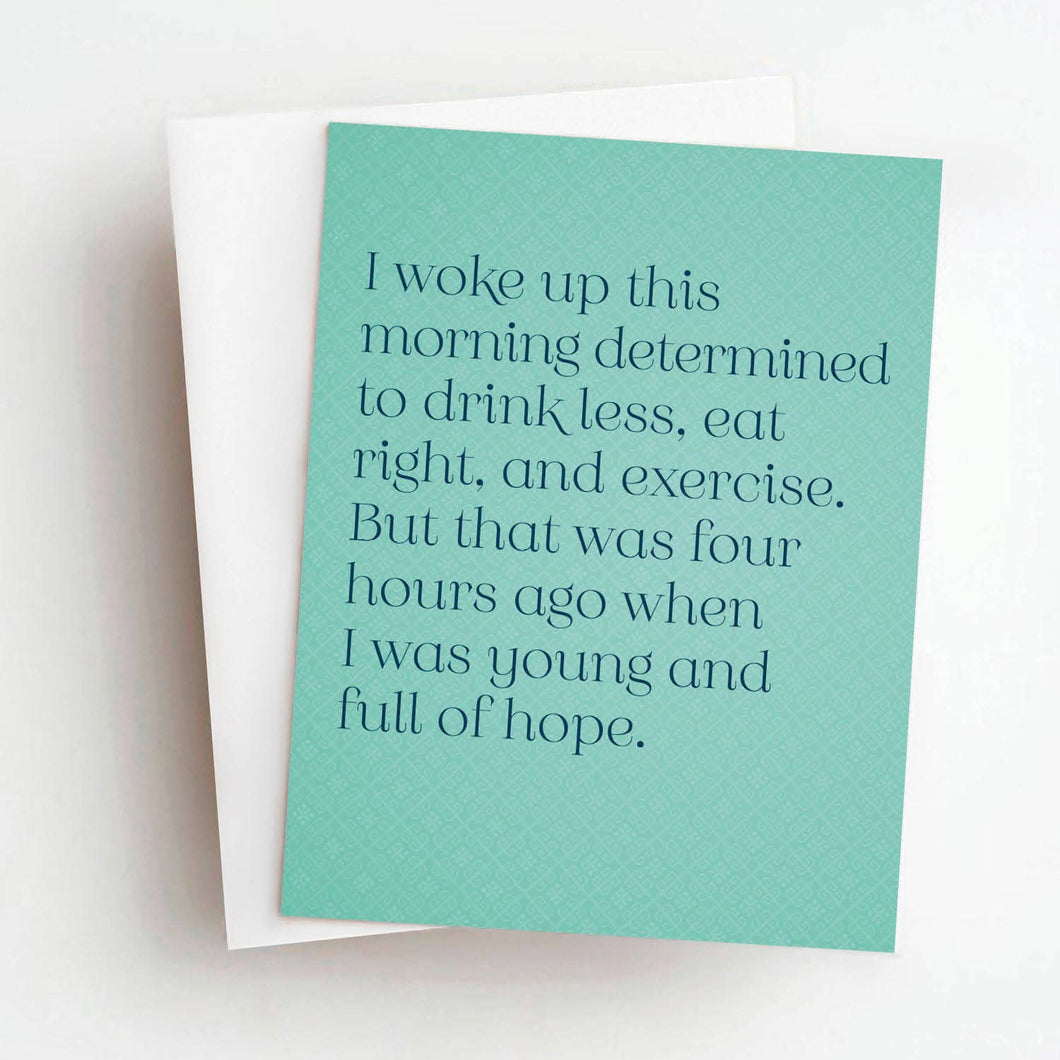 Skel & Co - Young And Full Of Hope Funny Everyday Greeting Card