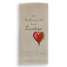 Load image into Gallery viewer, French Graffiti - Love the Place You Call Home with Location: - / Dishtowel
