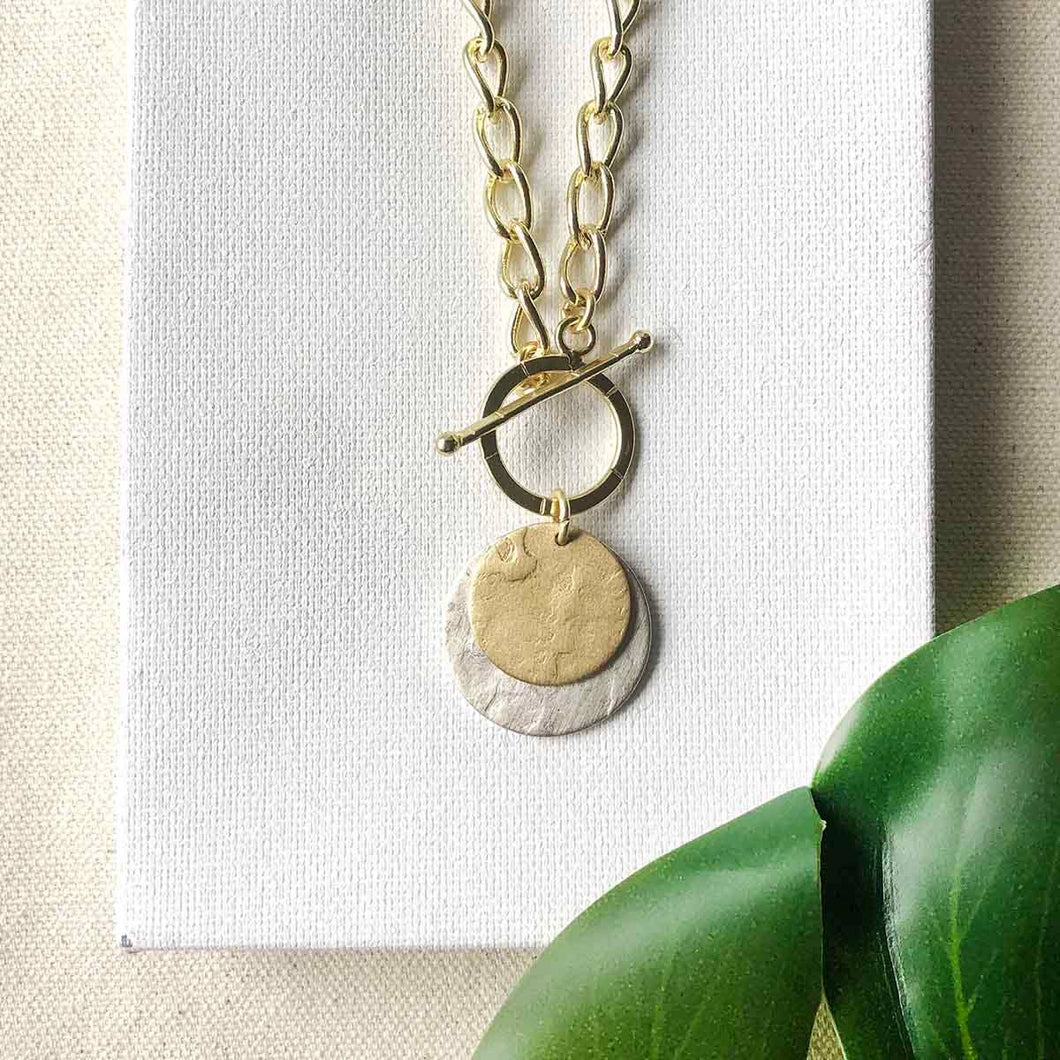 WorldFinds - Gilded Moon Necklace