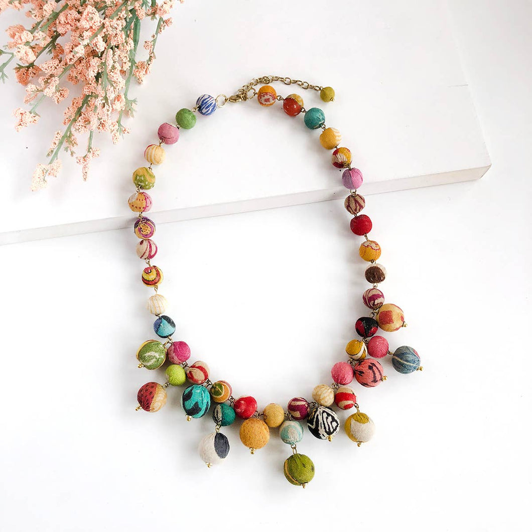 WorldFinds - Kantha Bloom Necklace