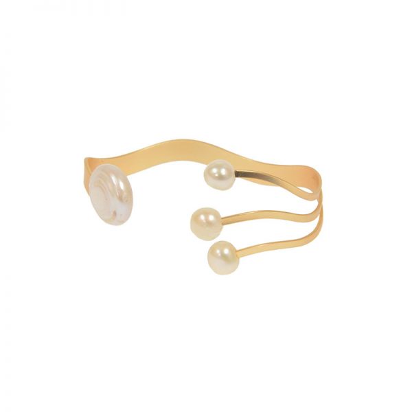 Gold Pearl Branch Bracelet