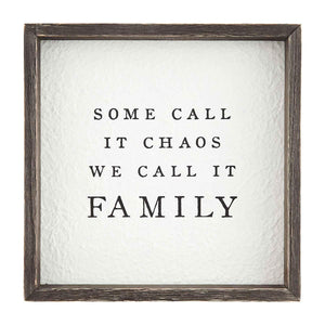 Framed Paper Plaque "Chaos Family"