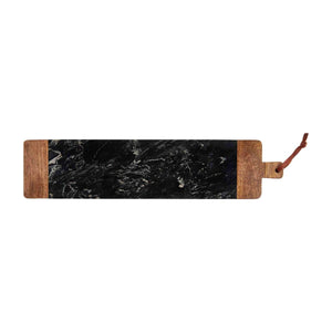 Black Marble& Natural Wood Board