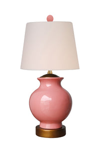 Pink Porcelain Lamp