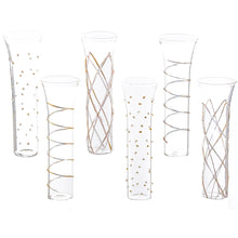 Load image into Gallery viewer, Razzle Dazzle Champagne Flutes - Set 6
