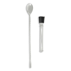 Silver Bar Spoon with Muddler