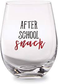After School Teacher Stemless Glass