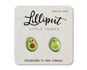 Lilliput Little Things - Kawaii Avocado Earrings