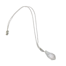 Load image into Gallery viewer, Clear Crystal Quartz Rough Gemstone Point Necklace ~ &quot;Spiritual Awareness, Clarity, &amp; Power&quot;
